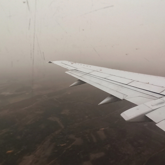 Niebla en el aeropuerto de León Niebla en el aeropuerto de León