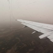 Niebla en el aeropuerto de León Niebla en el aeropuerto de León