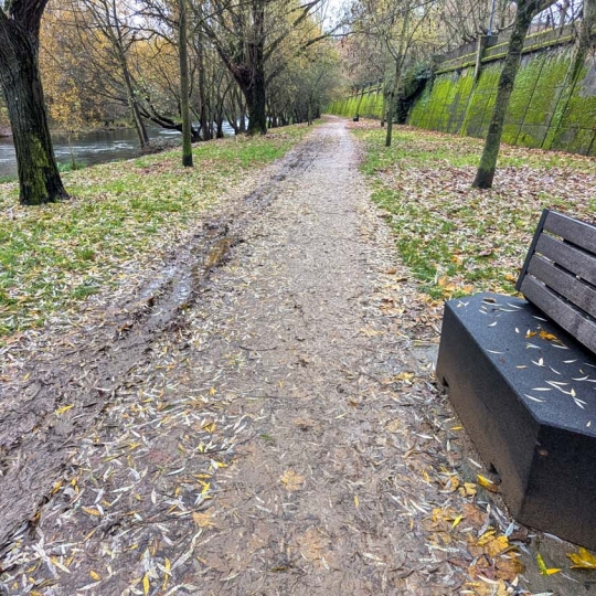 Modificación en los bancos del paseo del Rio Sil (5) Modificación en los bancos del paseo del Rio Sil (5)