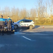 Accidente en la avenida de Milán de Ponferrada. Cedidas a InfoBierzo Accidente en la avenida de Milán de Ponferrada. Cedidas a InfoBierzo