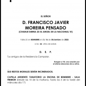 FRANCISCO JAVIER MOREIRA PENSADO FRANCISCO JAVIER MOREIRA PENSADO