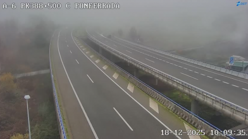 Niebla a la altura de Ponferrada Niebla a la altura de Ponferrada