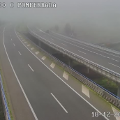 Niebla a la altura de Ponferrada