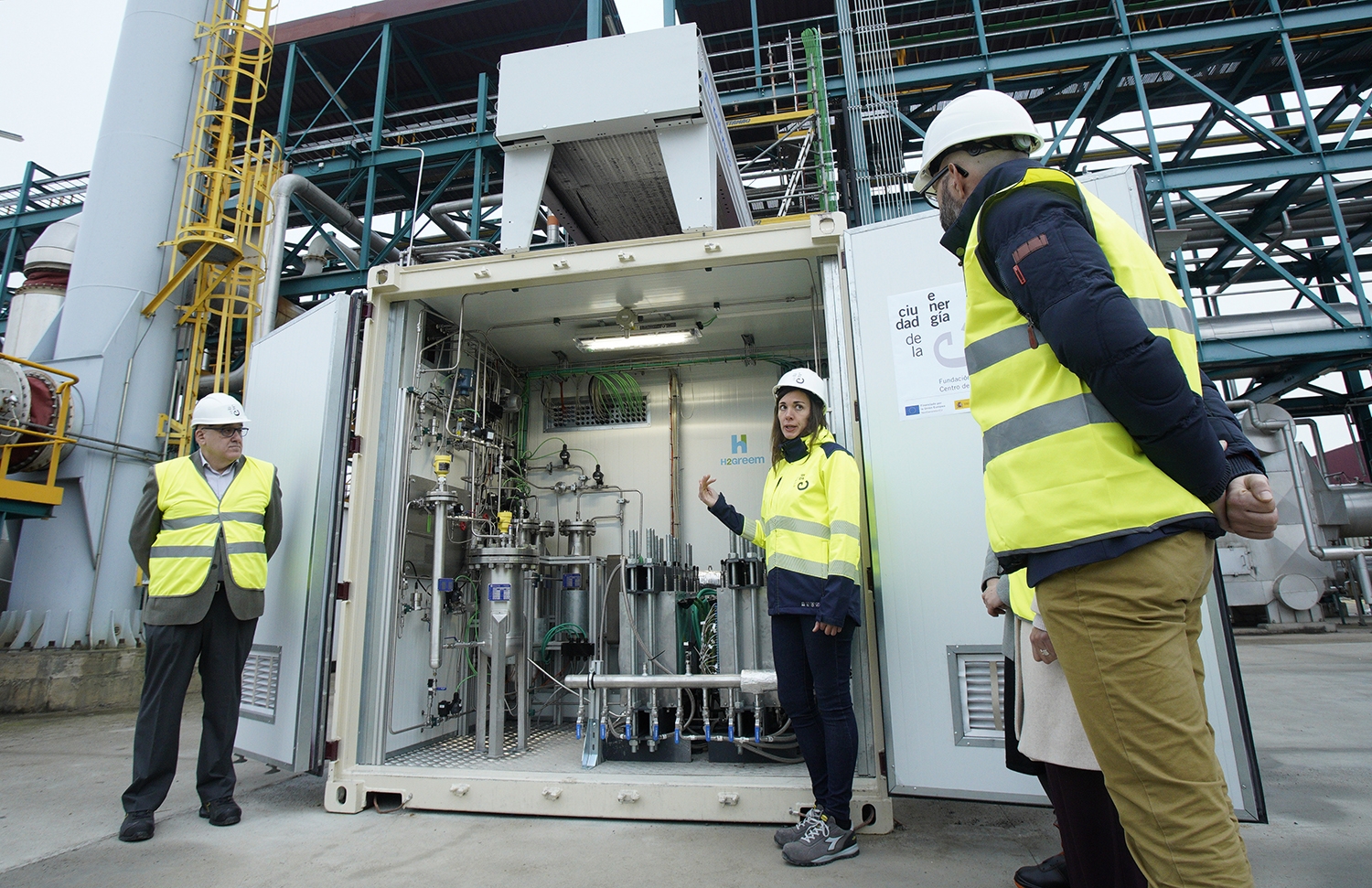 César Sánchez / ICAL . Ciuden presenta el electrolizador de membrana polimérica César Sánchez / ICAL . Ciuden presenta el electrolizador de membrana polimérica