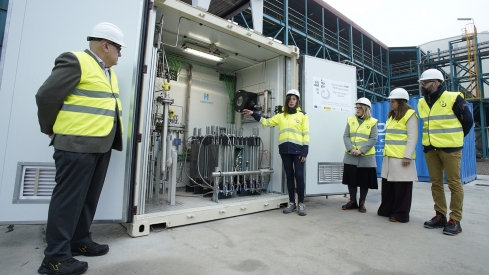 César Sánchez / ICAL . Ciuden presenta el electrolizador de membrana polimérica César Sánchez / ICAL . Ciuden presenta el electrolizador de membrana polimérica