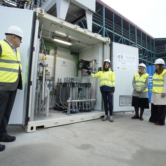 César Sánchez / ICAL . Ciuden presenta el electrolizador de membrana polimérica