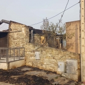 Incendio Aula Arqueológica tras el incendio de Las Médulas Incendio Aula Arqueológica tras el incendio de Las Médulas