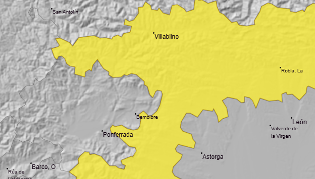 Alerta amarilla por nevadas durante este viernes