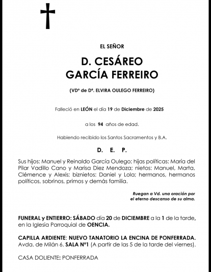 CESÁREO  GARCÍA FERREIRO