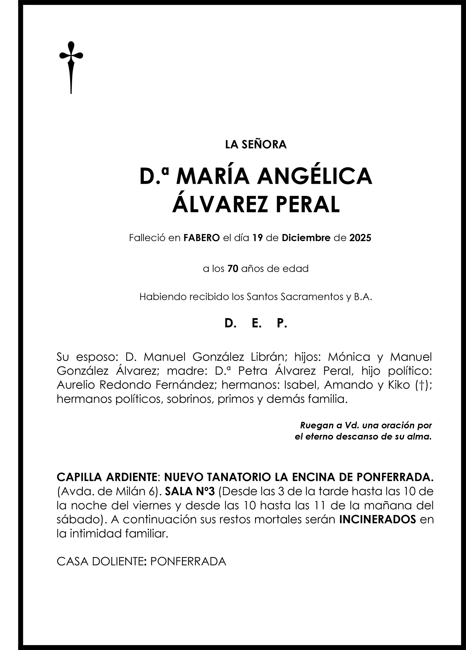 MARÍA ANGÉLICA ÁLVAREZ PERAL