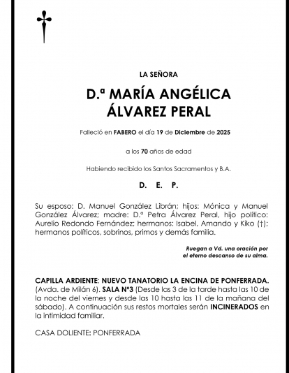 MARÍA ANGÉLICA ÁLVAREZ PERAL