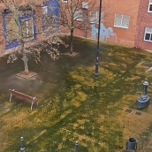 Verdín en una plaza de Ponferrada