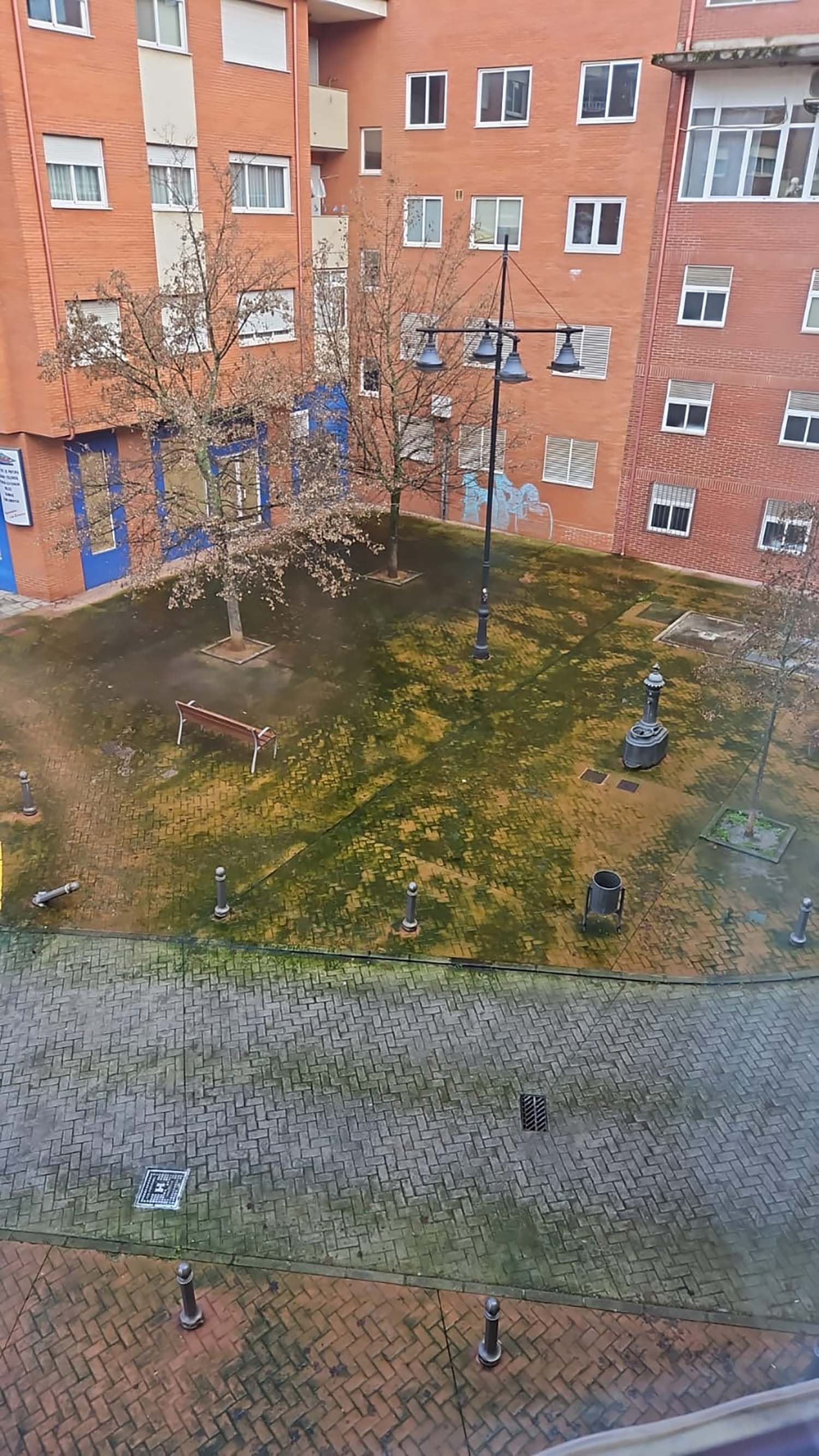 Verdín en una plaza de Ponferrada.