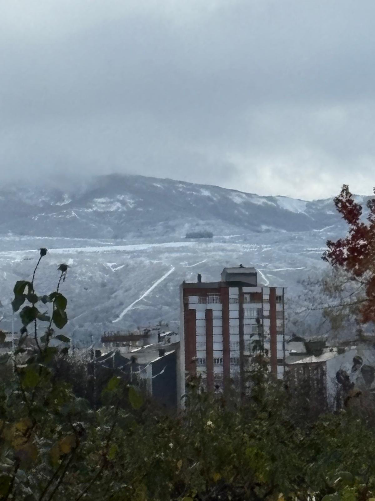 Nieve vista desde Ponferrada Nieve vista desde Ponferrada