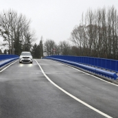 Inauguración de la obra realizada en el puente sobre el río Arlanzón, en la carretera BU-V-8002 | Foto: Ricardo Ordóñez, ICAL