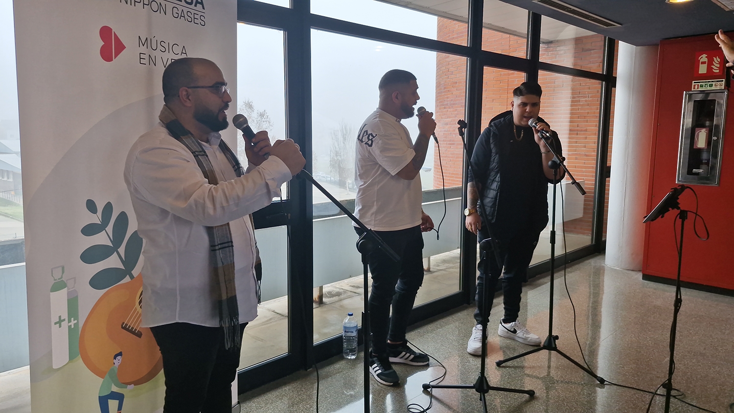 Lo bercianos Gabarri en el Hospital El Bierzo