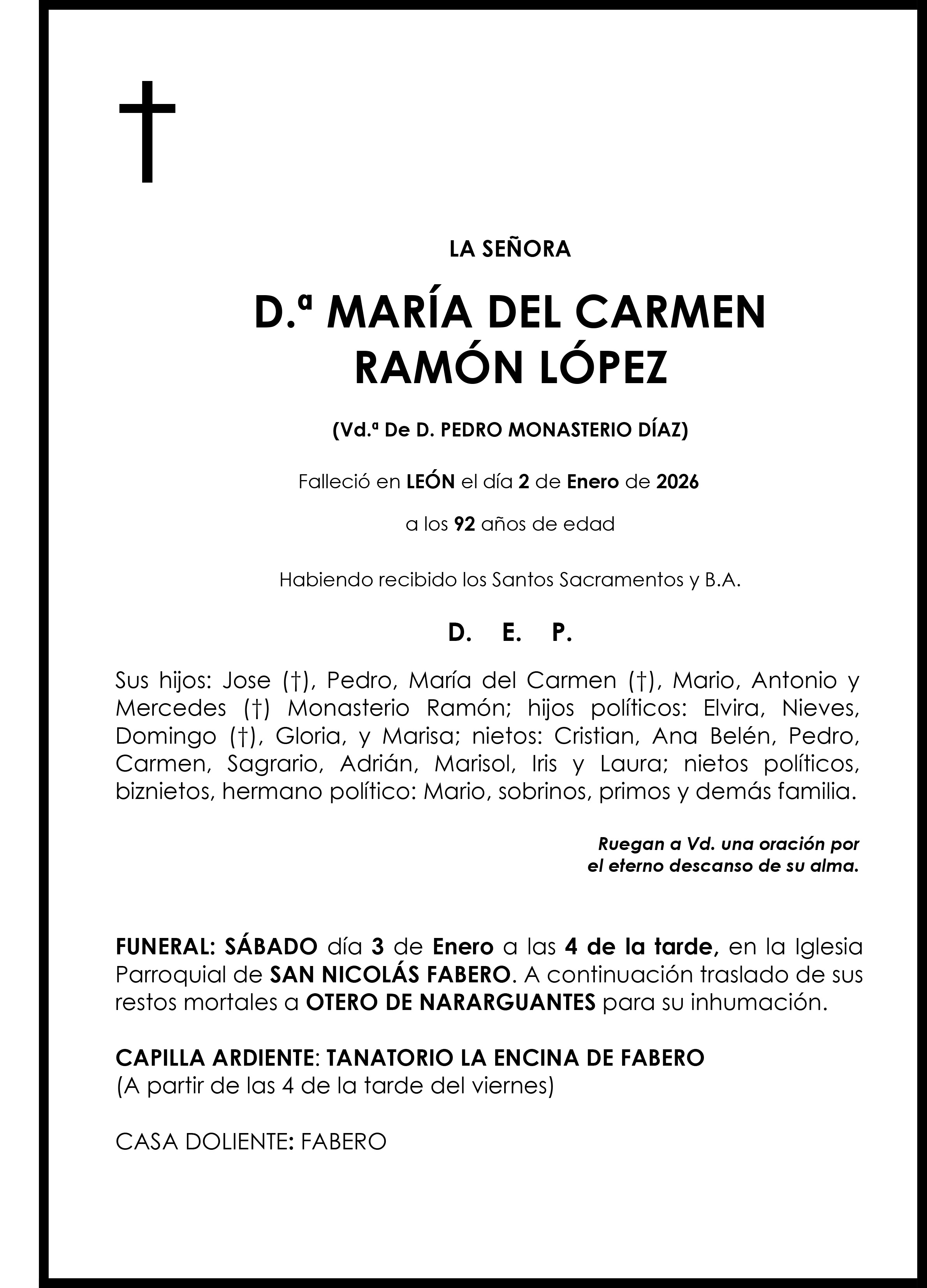 Carmen Ramon Dallas MARIA DEL CARMEN RAMÓN LÓPEZ