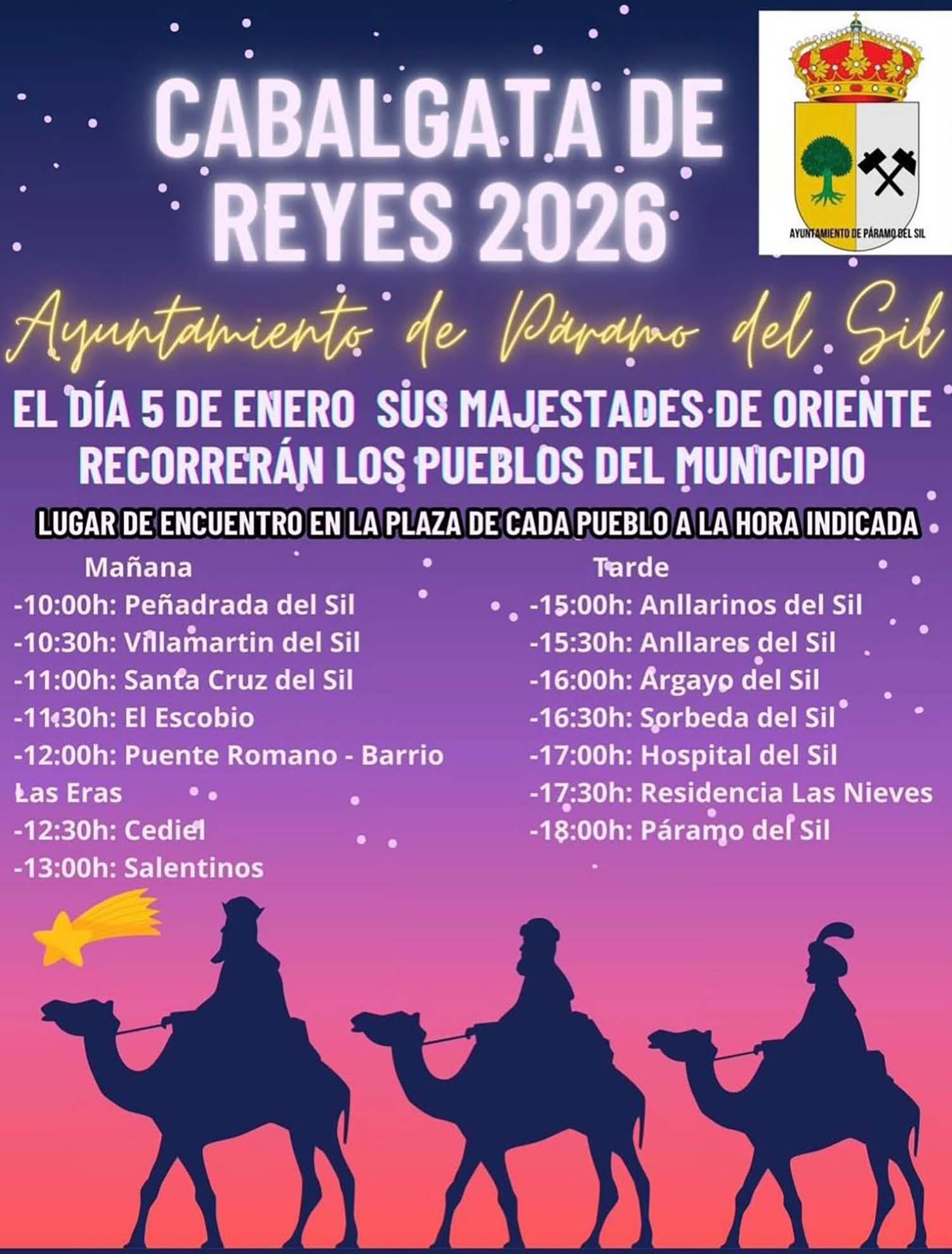 Cabalgata de Reyes de Páramo del Sil