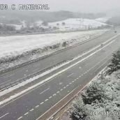 Puerto del Manzanal durante este 4 de enero