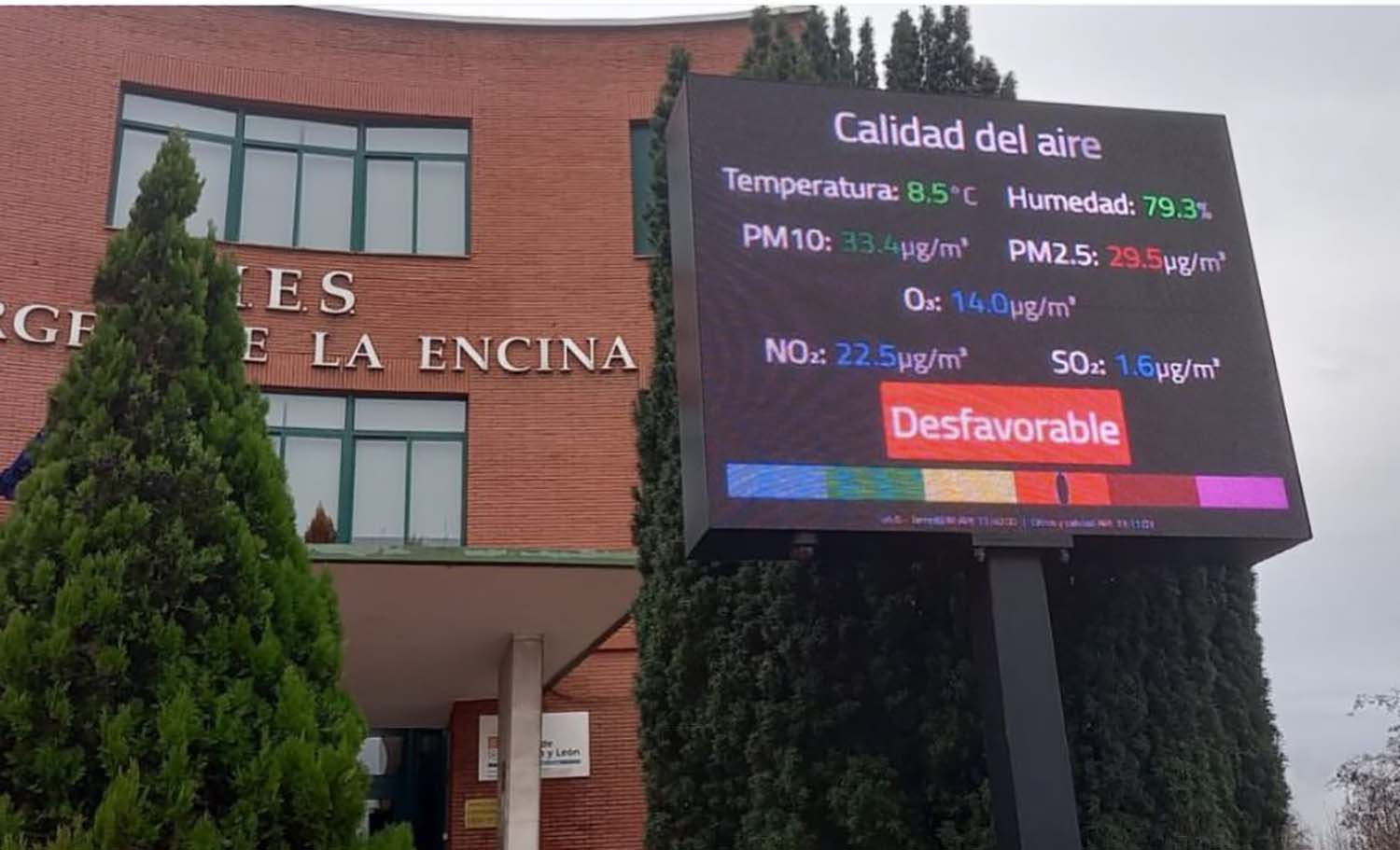 Calidad del aire desfavorable en Ponferrada