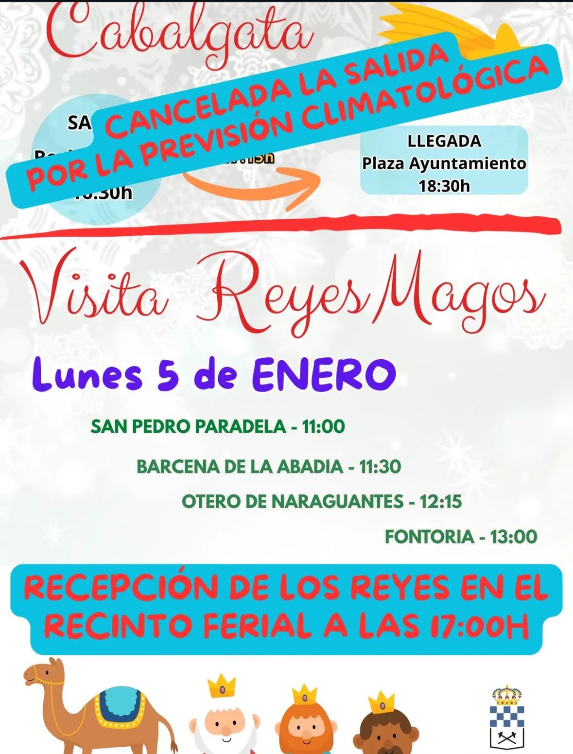 Cancelación cabalgata de Fabero