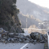 Derrumbe de la CL-631 en Páramo del Sil