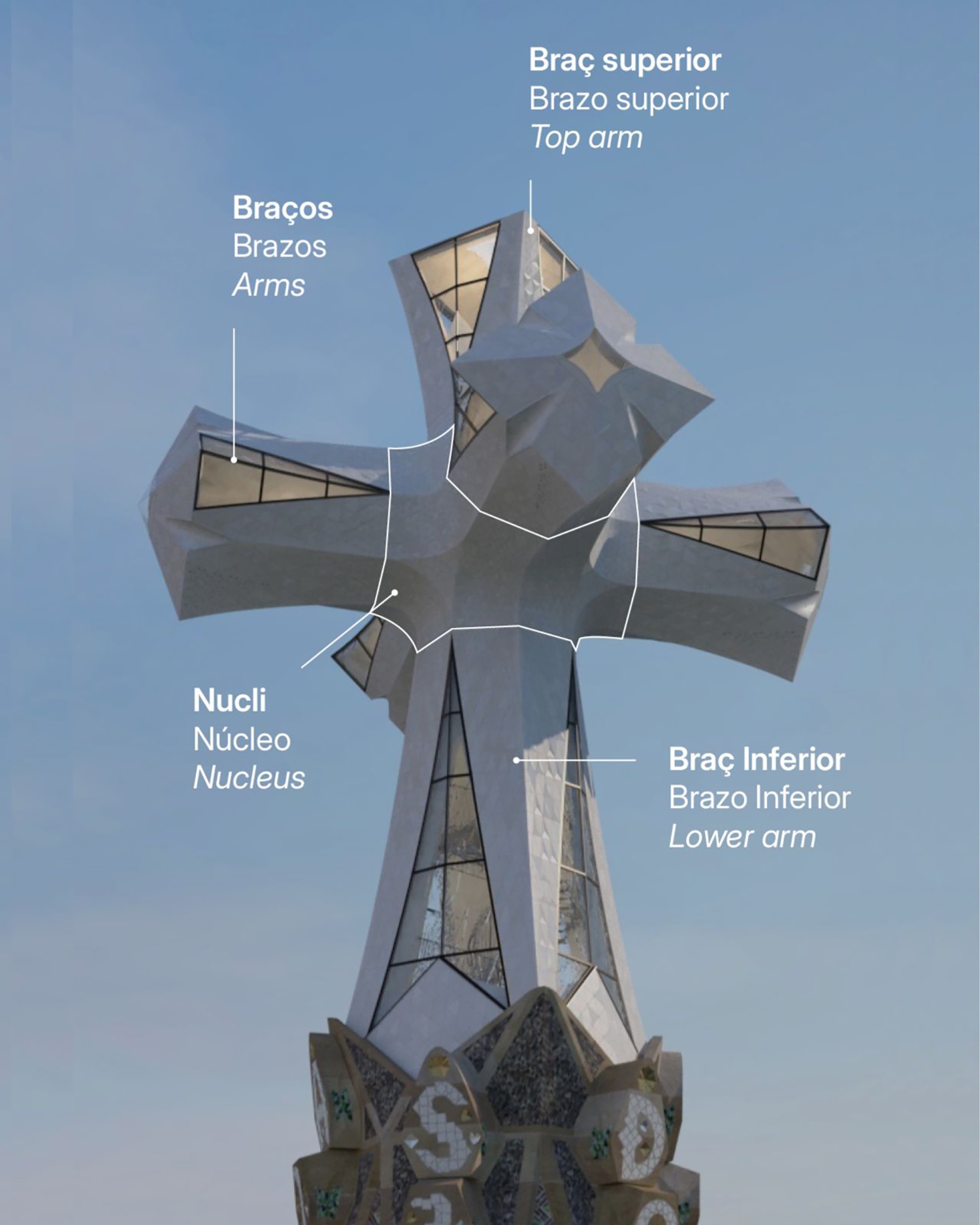 Instalación de la cruz de la Sagrada Familia hecha por Tvitec 3