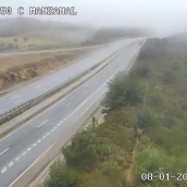 Niebla en la A6 en el Puerto del Manzanal