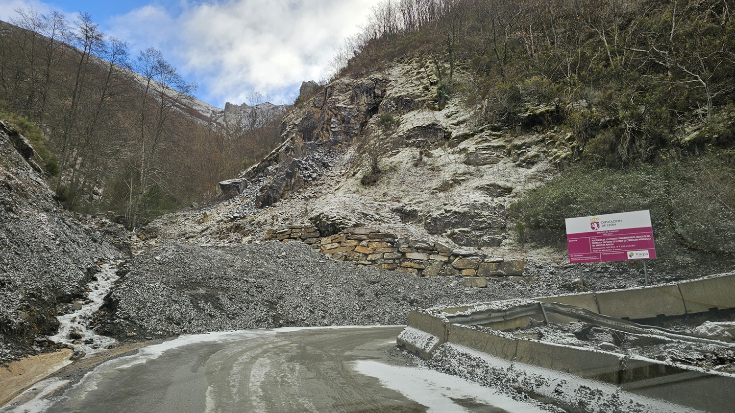 Carretera Peñalba actual