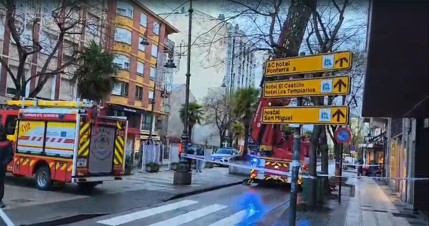 Suceso en la Avenida Pérez Colino de Ponferrada