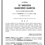 MEXISTA GANCEDO GARCÍA