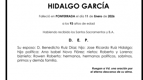 EUFEMIA HIDALGO GARCÍA