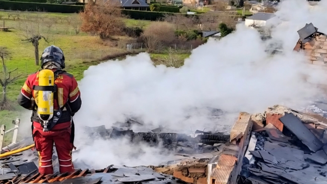 Incendio en Molinaseca
