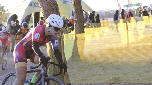 Paula durante la competición