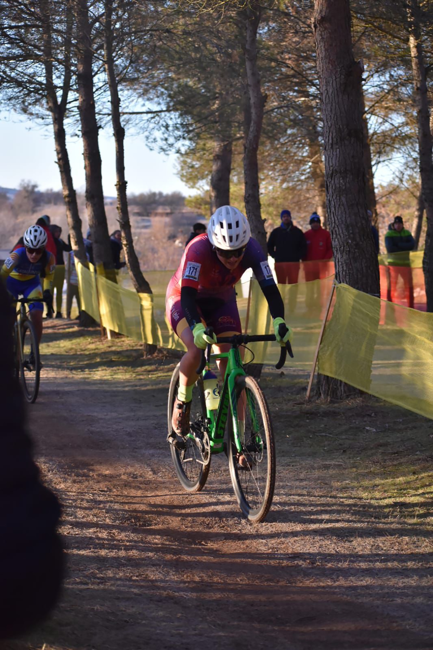 Vega durante la competición Vega durante la competición