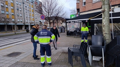 Obras en la Plaza Lutero King