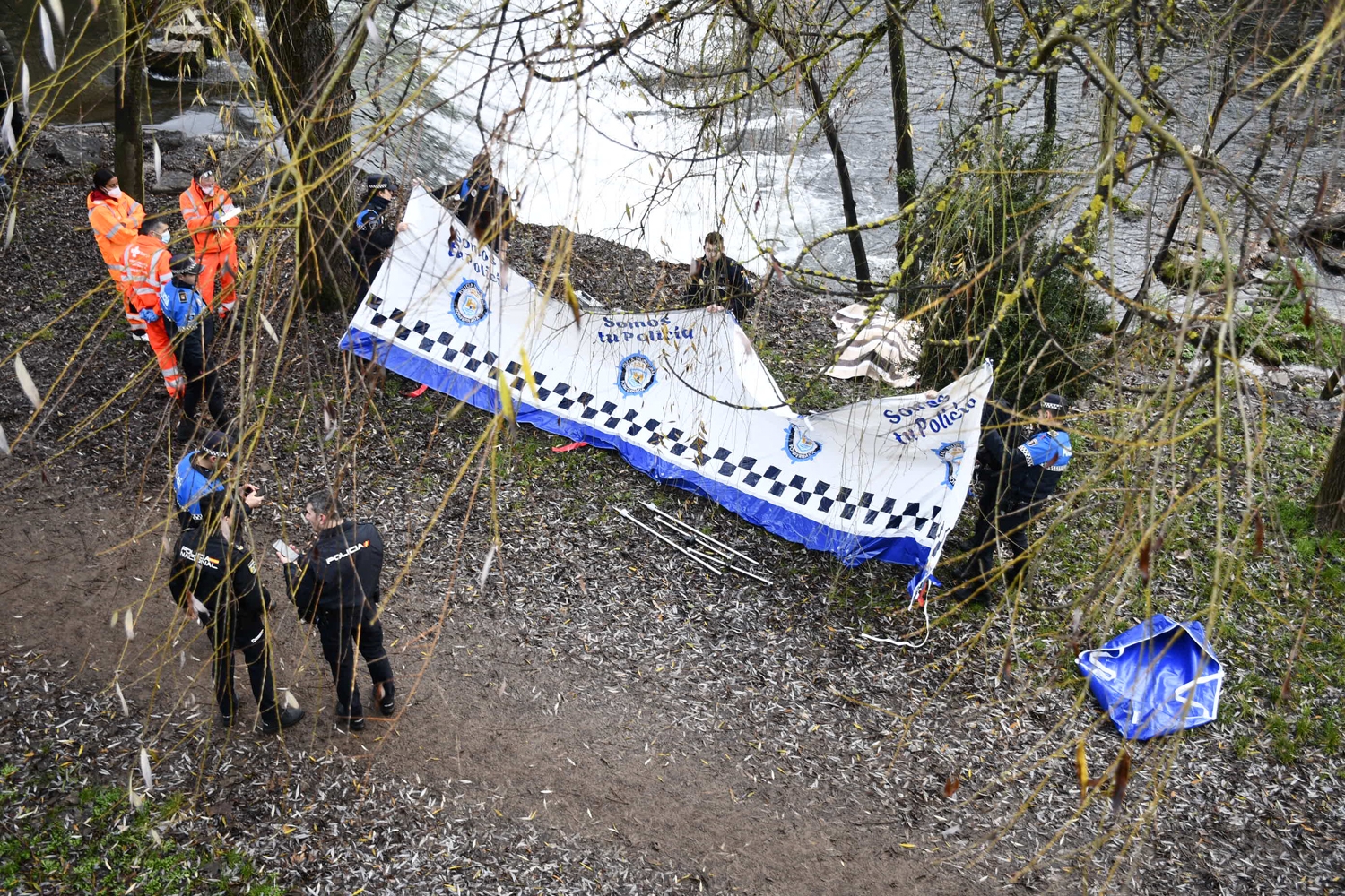 Encuentran un cuerpo en el paseo del río de Ponferrada 