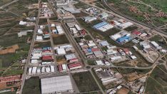 Vista aérea del polígono de Onzonilla