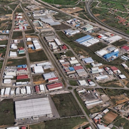 Vista aérea del polígono de Onzonilla