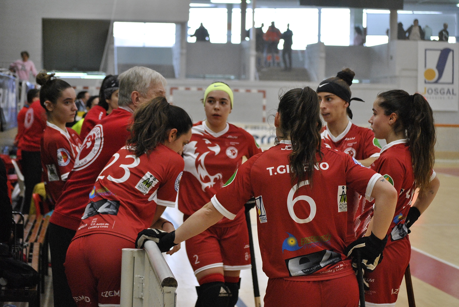 Bembibre Hockey durante el encuentro