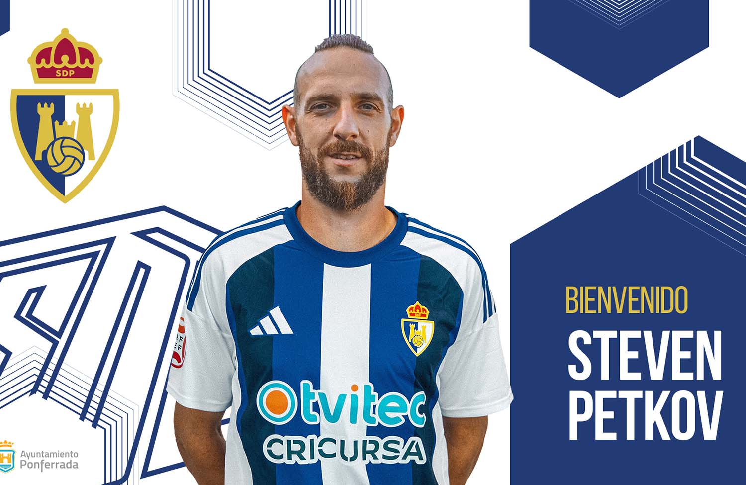 La Ponferradina refuerza su ataque con el fichaje del delantero búlgaro Steven Petkov