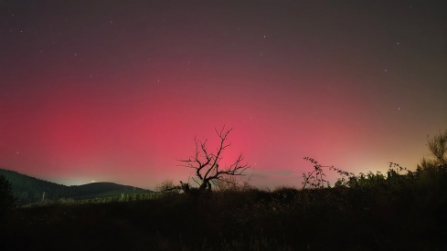 Auroras boreales en Ponferrada