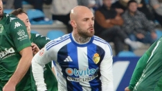 Sergio Benito en un encuentro con la Ponferradina