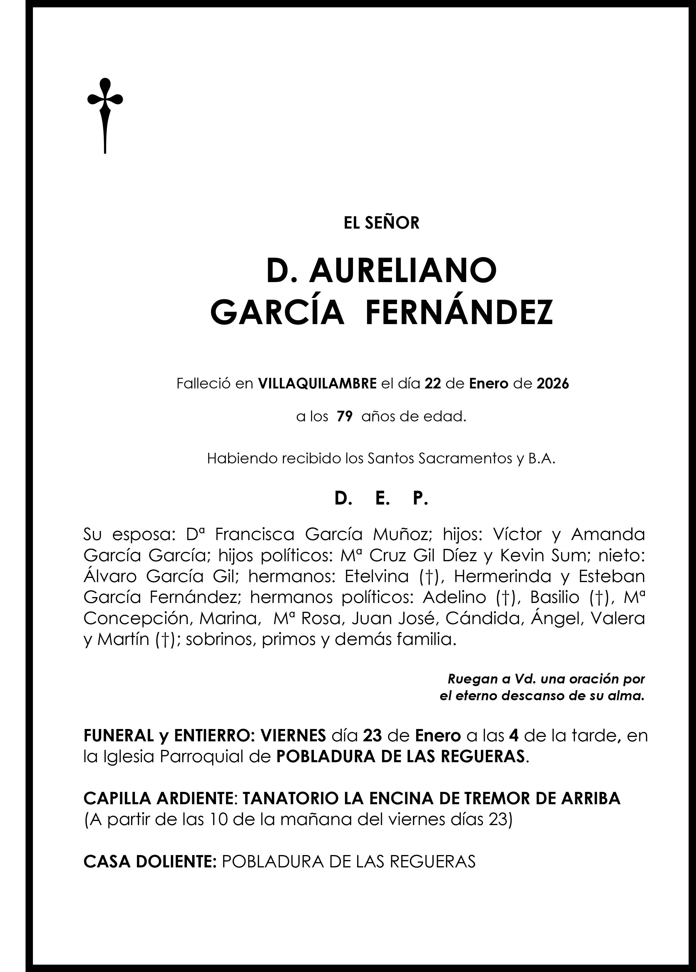 AURELIANO GARCIA FERNANDEZ