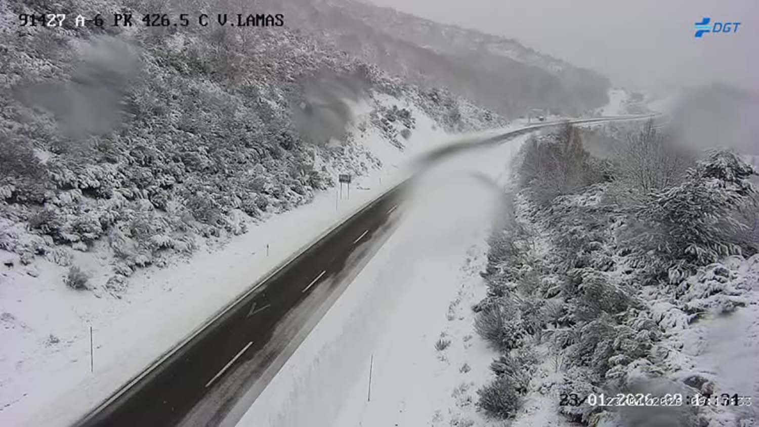Estado de las carreteras por la nieve en la provincia de León
