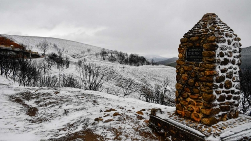 Nieve en Las Médulas por la borrasca Ingrid (1)