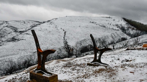 Nieve en Las Médulas por la borrasca Ingrid (5)