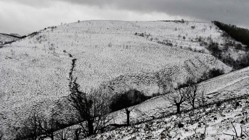 Nieve en Las Médulas por la borrasca Ingrid (6)