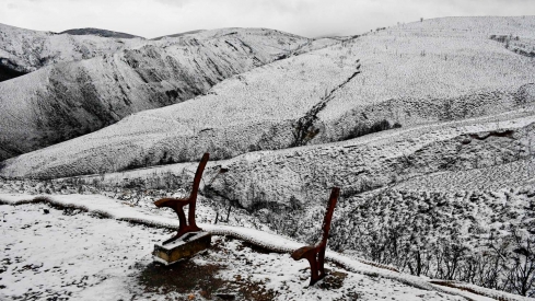 Nieve en Las Médulas por la borrasca Ingrid (12)