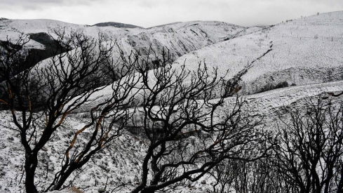 Nieve en Las Médulas por la borrasca Ingrid (13)